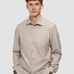 Soft Flannel Shirt Beige