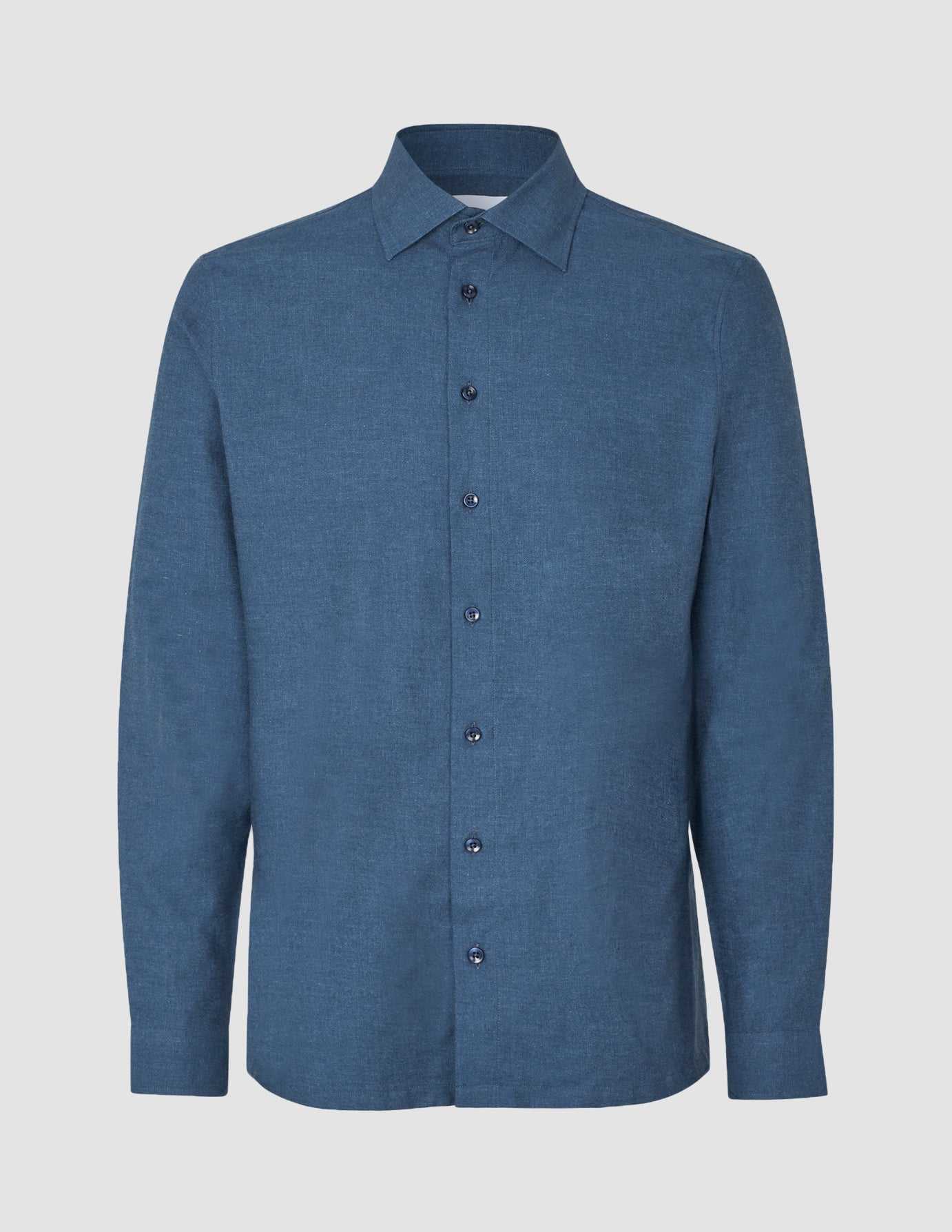 Soft Flannel Shirt Dark Navy