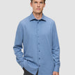 Soft Flannel Shirt Dusky Blue