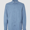Soft Flannel Shirt Dusky Blue