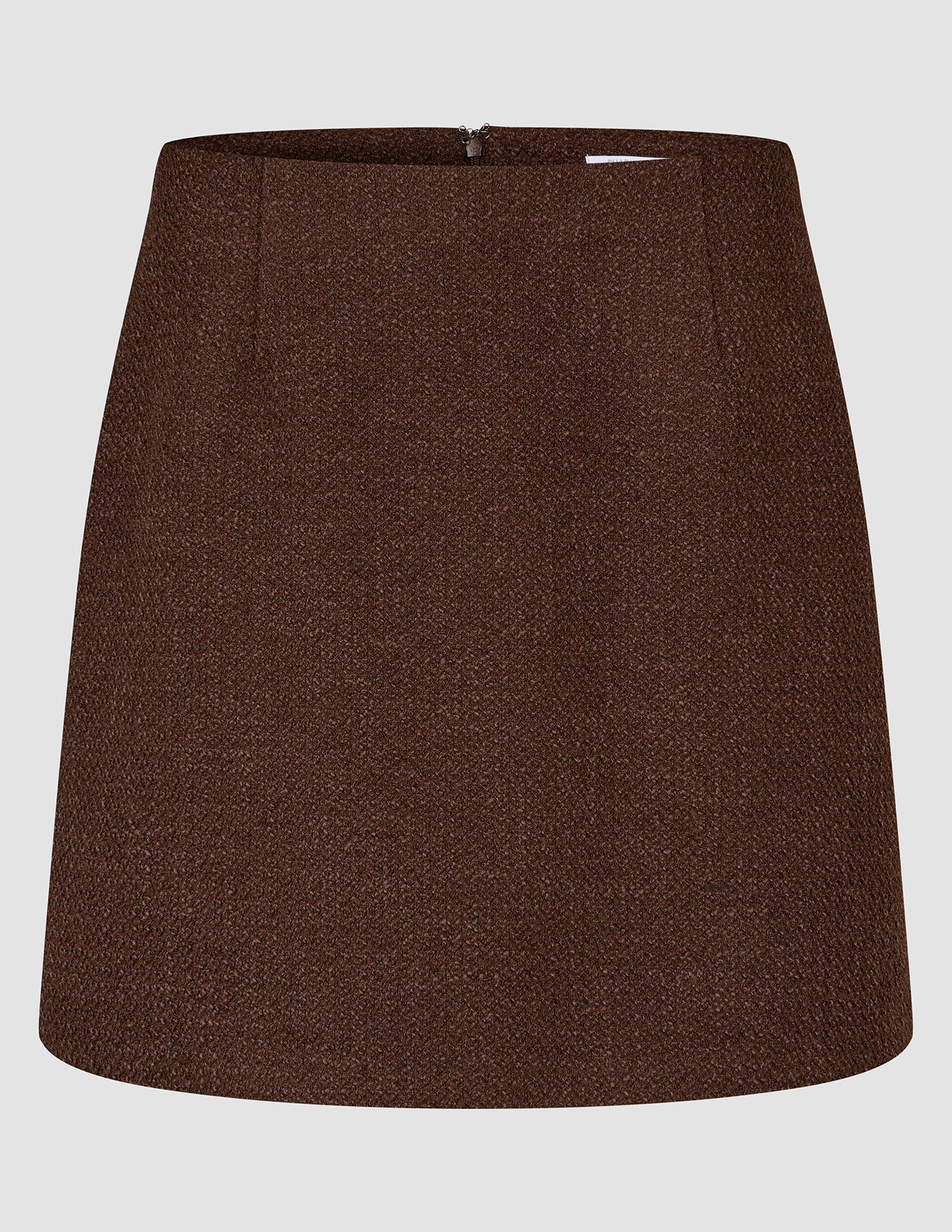 Sorae Short Skirt i Dark Brown, produkt uden model.