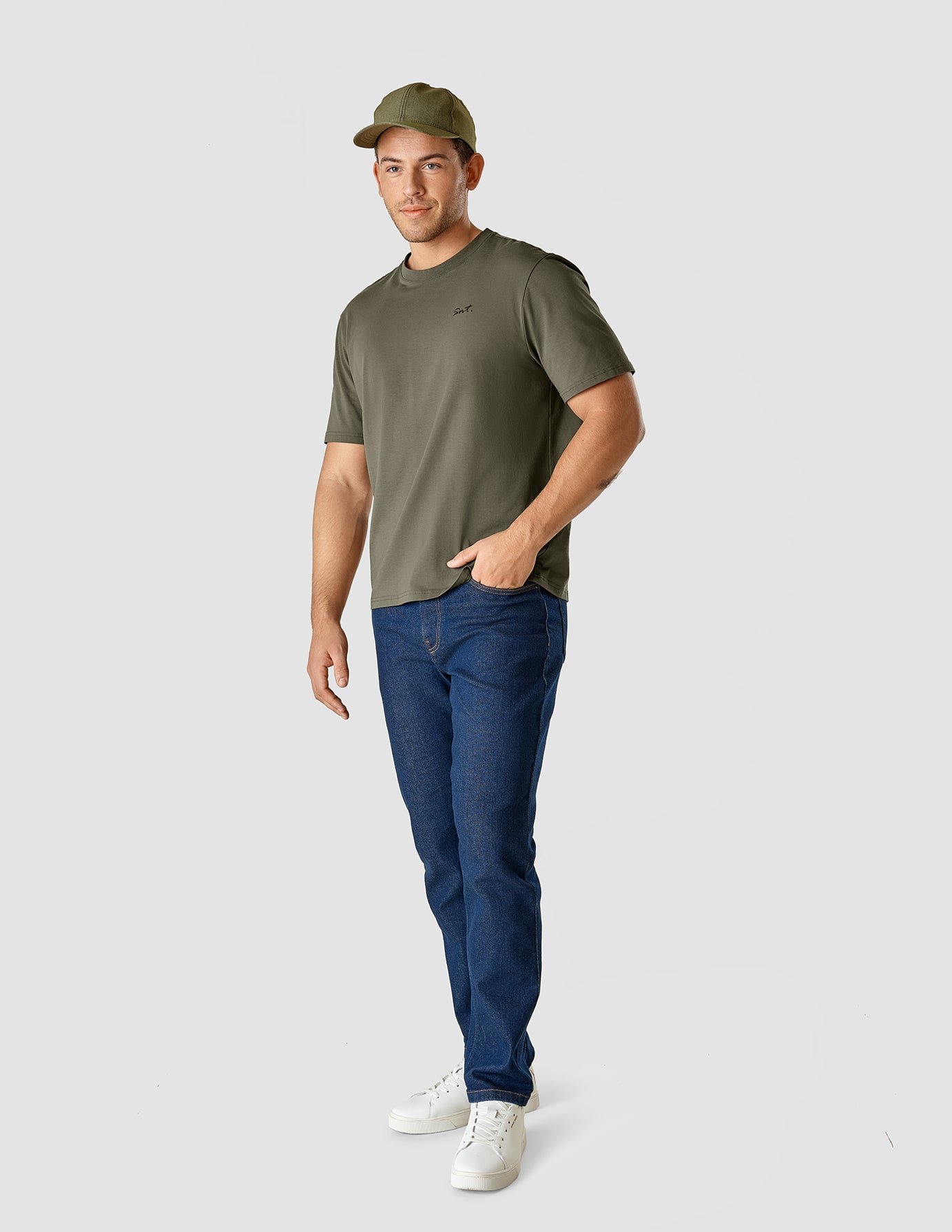 Supima T-Shirt Box Fit Legacy Remote Green