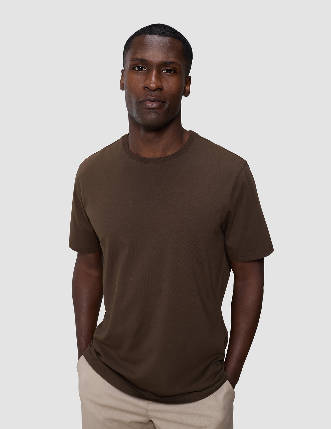 Supima T-shirt Saddle Brown