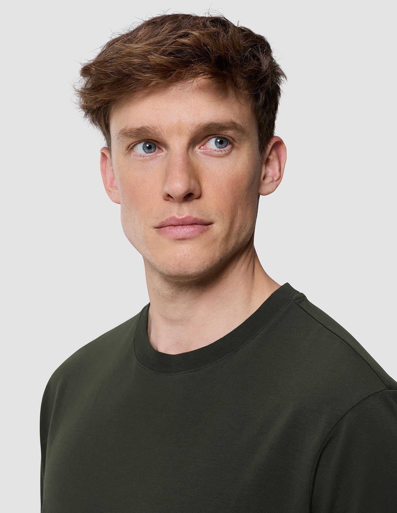 Supima T-shirt Box Fit Green Night