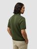 Textured Knitted Short Sleeve Polo Urban Green