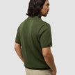 Textured Knitted Short Sleeve Polo Urban Green