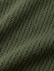 Textured Knitted Short Sleeve Polo Urban Green