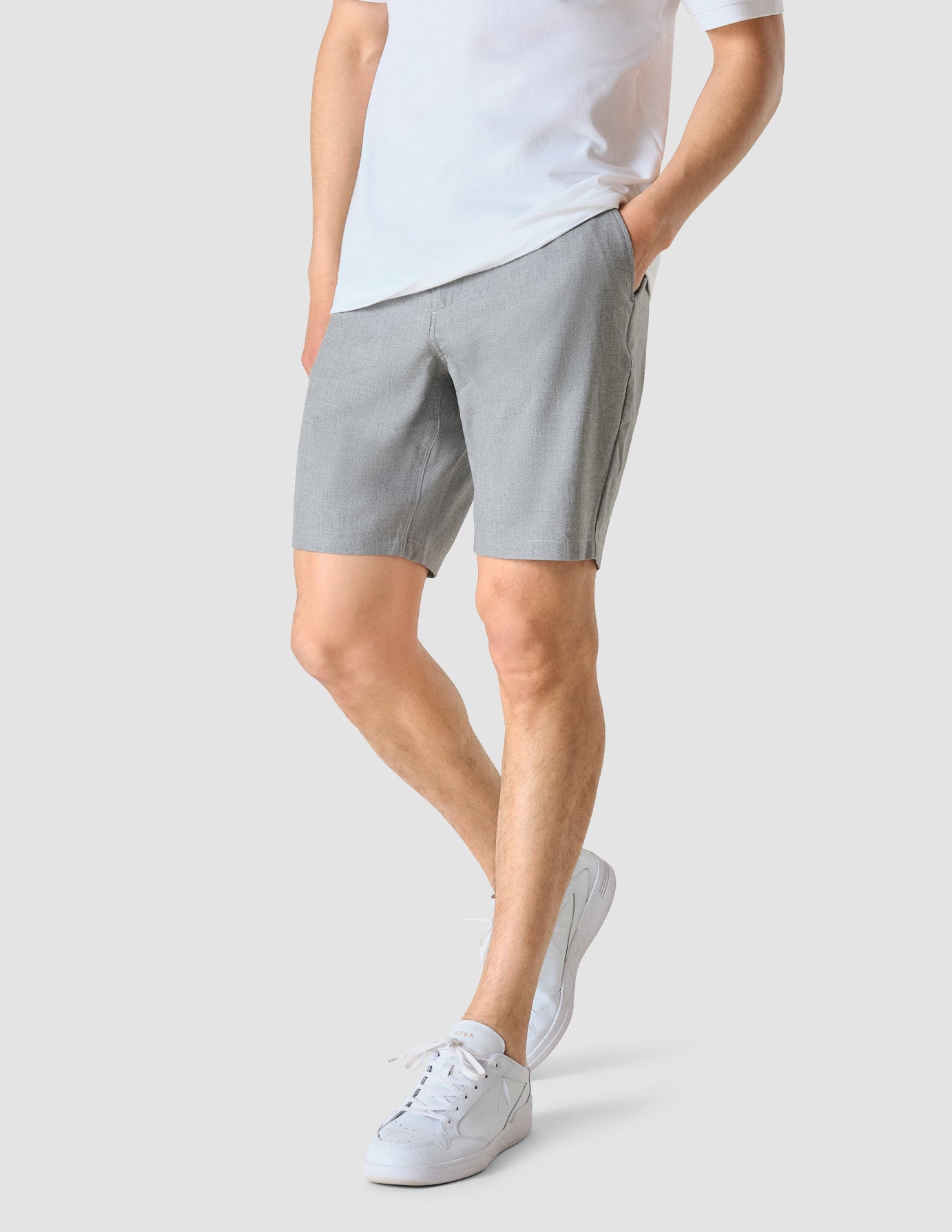 Tech Linen Shorts Charcoal