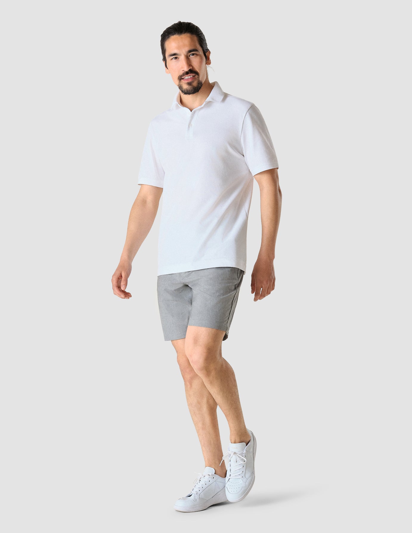 Tech Linen Shorts Charcoal