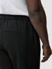 Tech Linen Elastic Pants Black