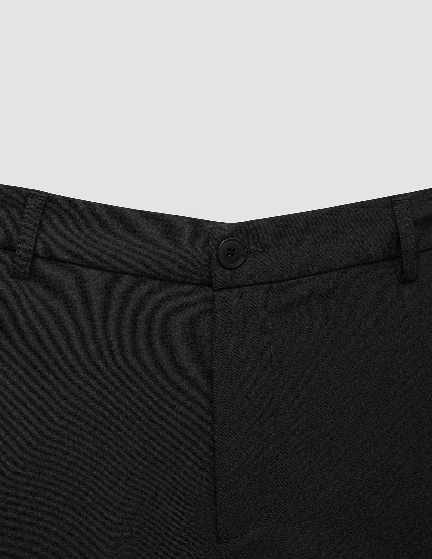Tech Linen Elastic Pants Black