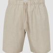 Tech Linen Elastic Shorts Sandshell