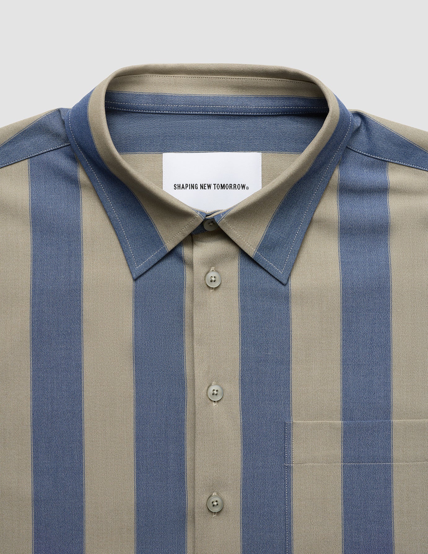Tech Linen Casual Shirt Coastal Stripes