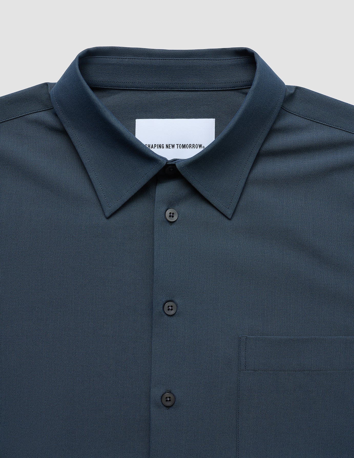 Tech Linen Casual Shirt Navy