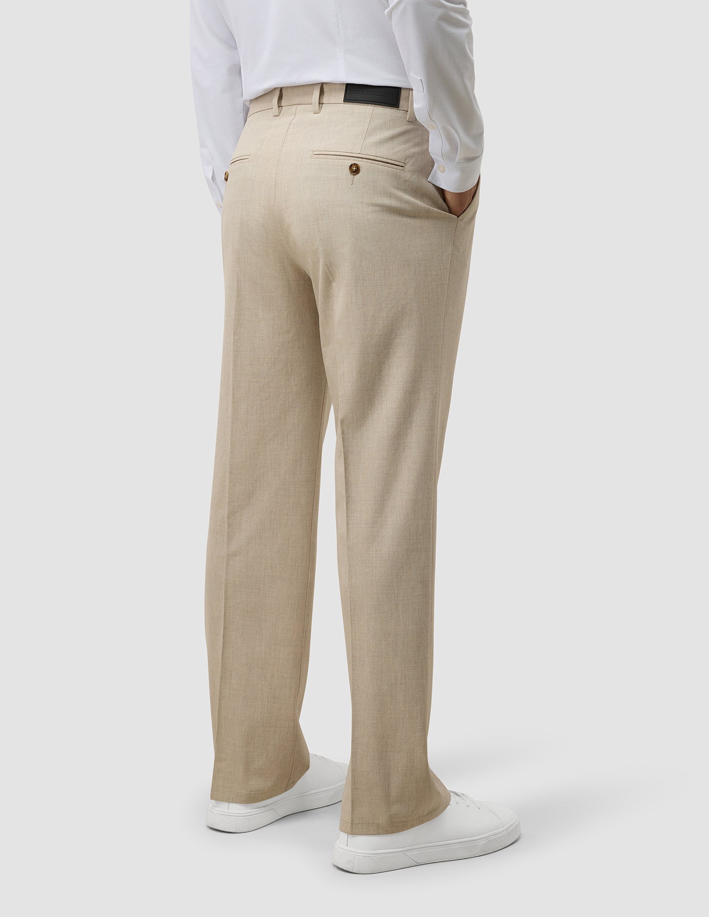 Tech Linen Suit Pants Relaxed Fit Sandshell