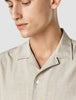 Tech Linen Bowling Short Sleeve Shirt Sandshell