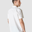 Tech Linen Bowling Short Sleeve Shirt Pure White