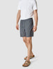 Tech Linen Elastic Shorts Navy