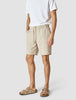 Tech Linen Elastic Shorts Sandshell