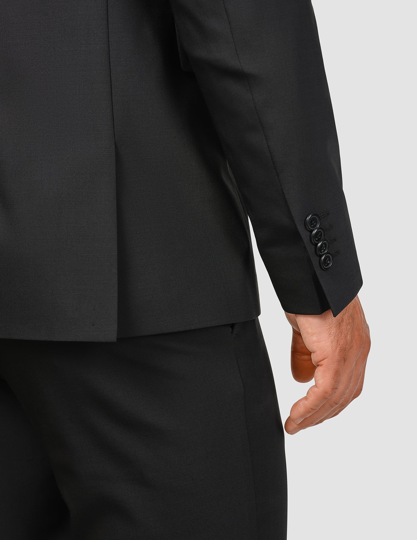 Tech Wool Blazer Black Regular