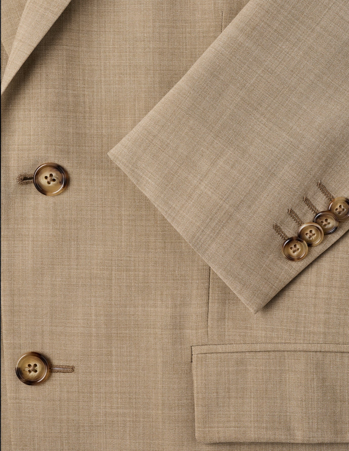 Tech Wool Blazer Sand Slim