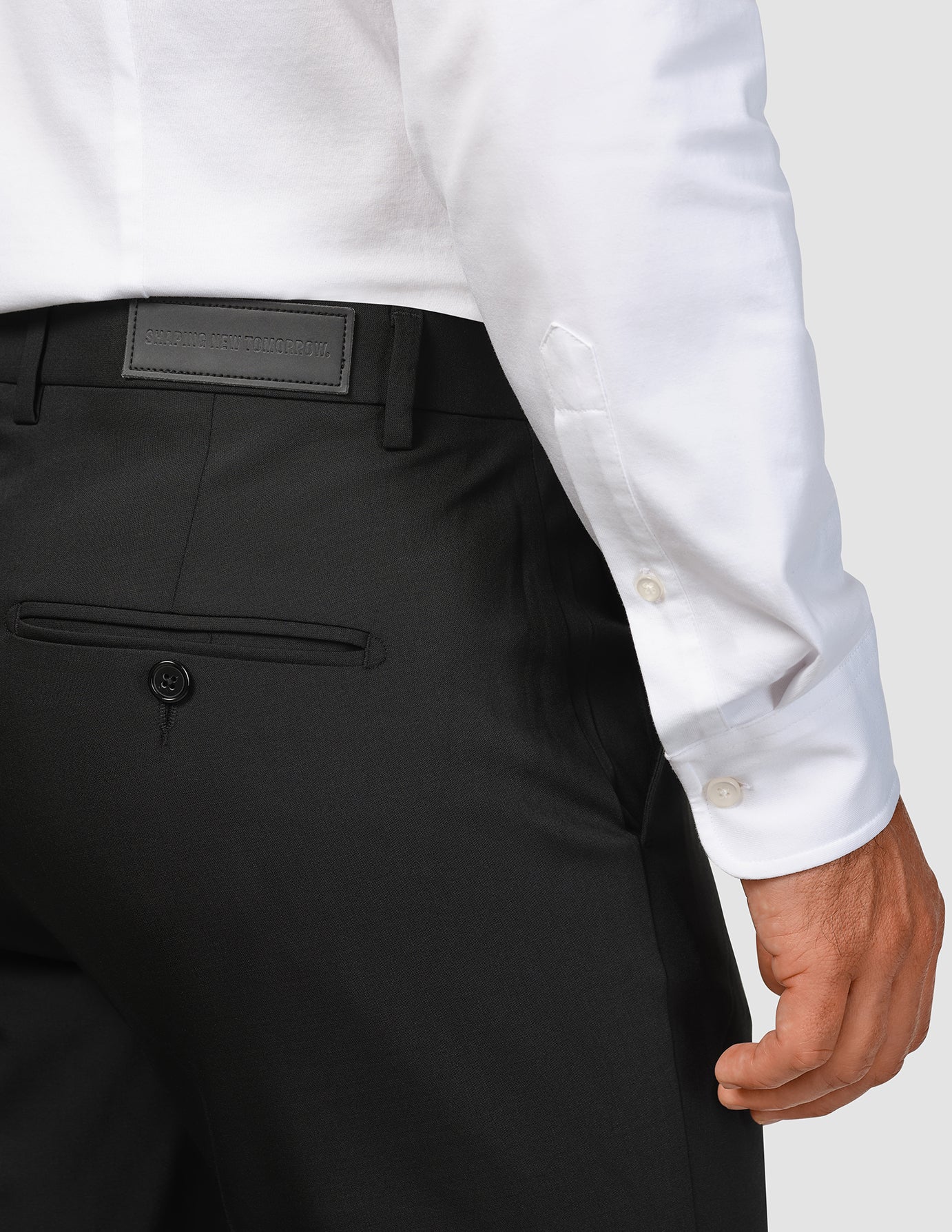 Tech Wool Suit Pants Regular Black