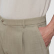 Tech Wool Suit Pants Relaxed Fit Sand