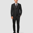 Tech Wool Suit Pants Slim Black