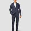 Tech Wool Suit Pants Slim Navy