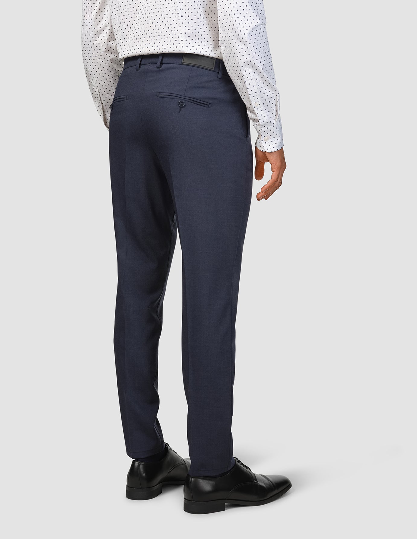 Tech Wool Suit Pants Slim Navy