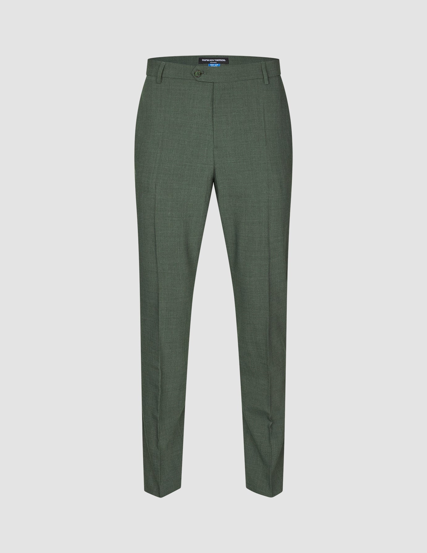 Tech Wool Suit Pants Slim Green Night