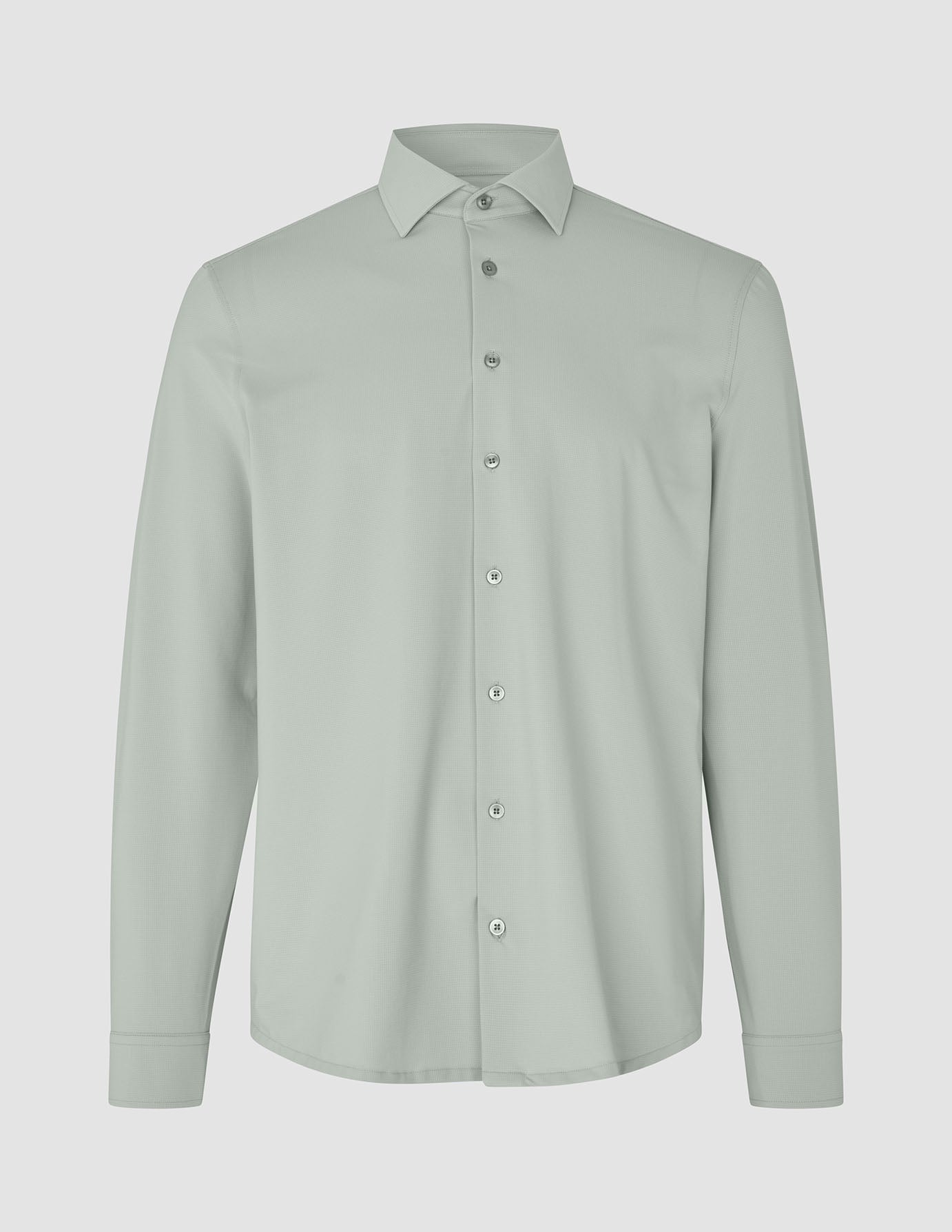 Travel Shirt Mint Grey Regular