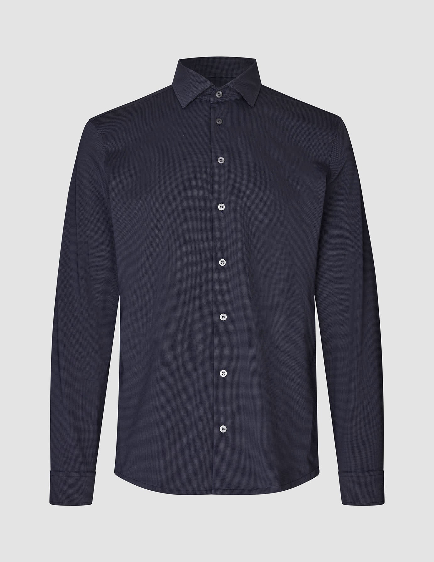 Travel Shirt Dark Navy Slim