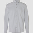 Travel Shirt Light Grey Slim