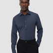 Travel Shirt Dark Navy Slim
