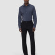 Travel Shirt Dark Navy Slim
