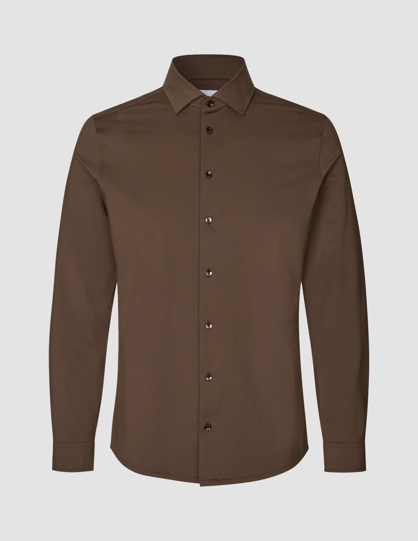 Travel Shirt Saddle Brown Regular