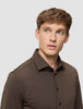 Travel Shirt Saddle Brown Regular