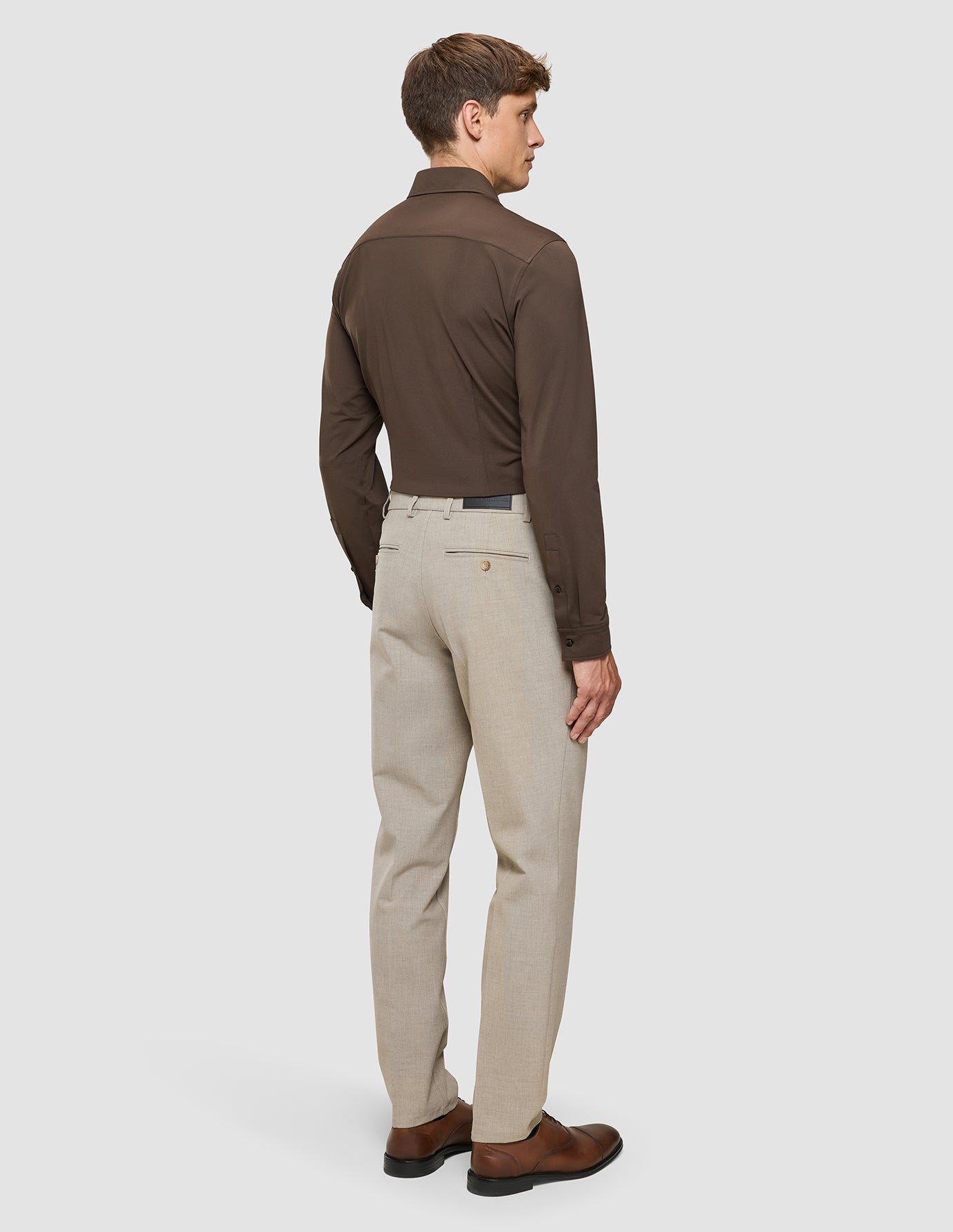 Travel Shirt Saddle Brown Regular