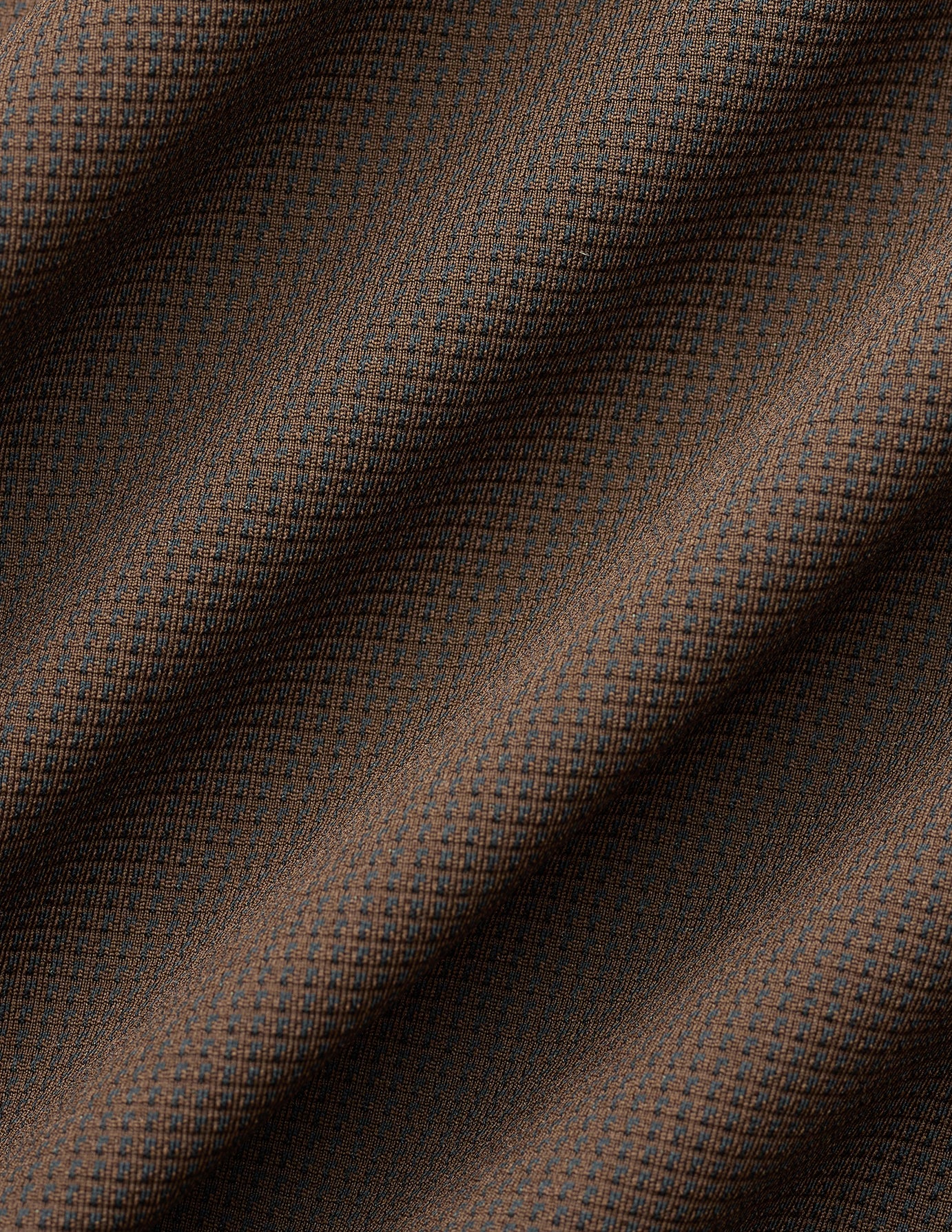 Travel Shirt Saddle Brown Slim