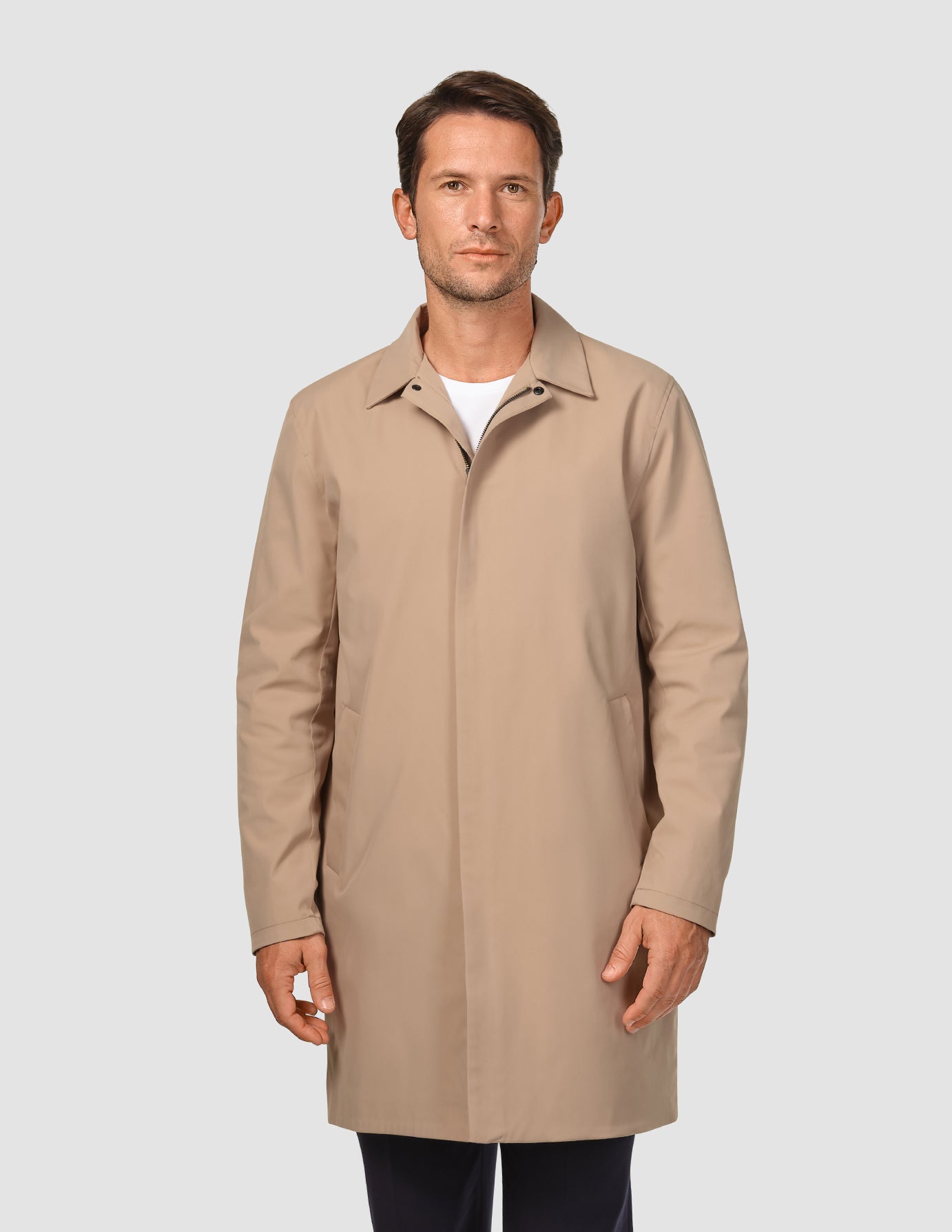 Waterproof Trench Coat Sand Grain