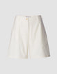Linen Shorts Off White