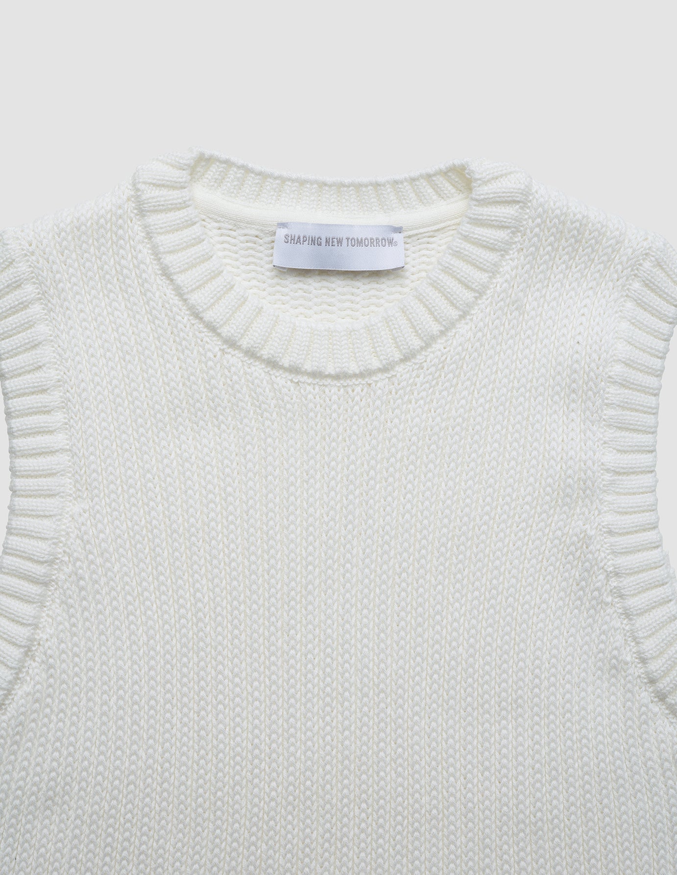 Women's Structured Knit Top Off White