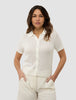 Women's Structured Polo Off White