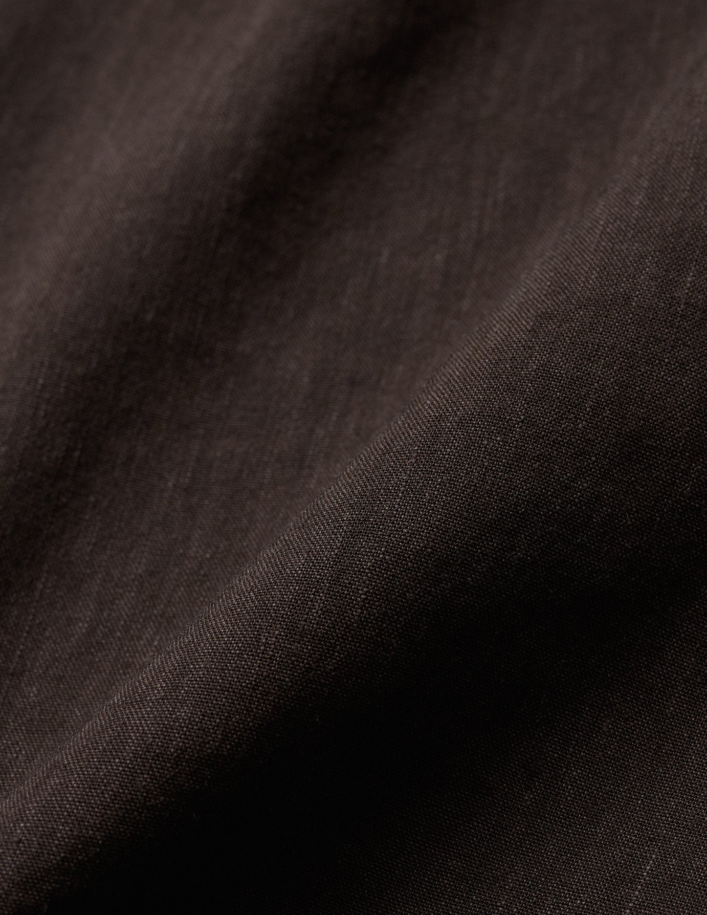 Women's Linen Shirt Short Sleeved Espresso