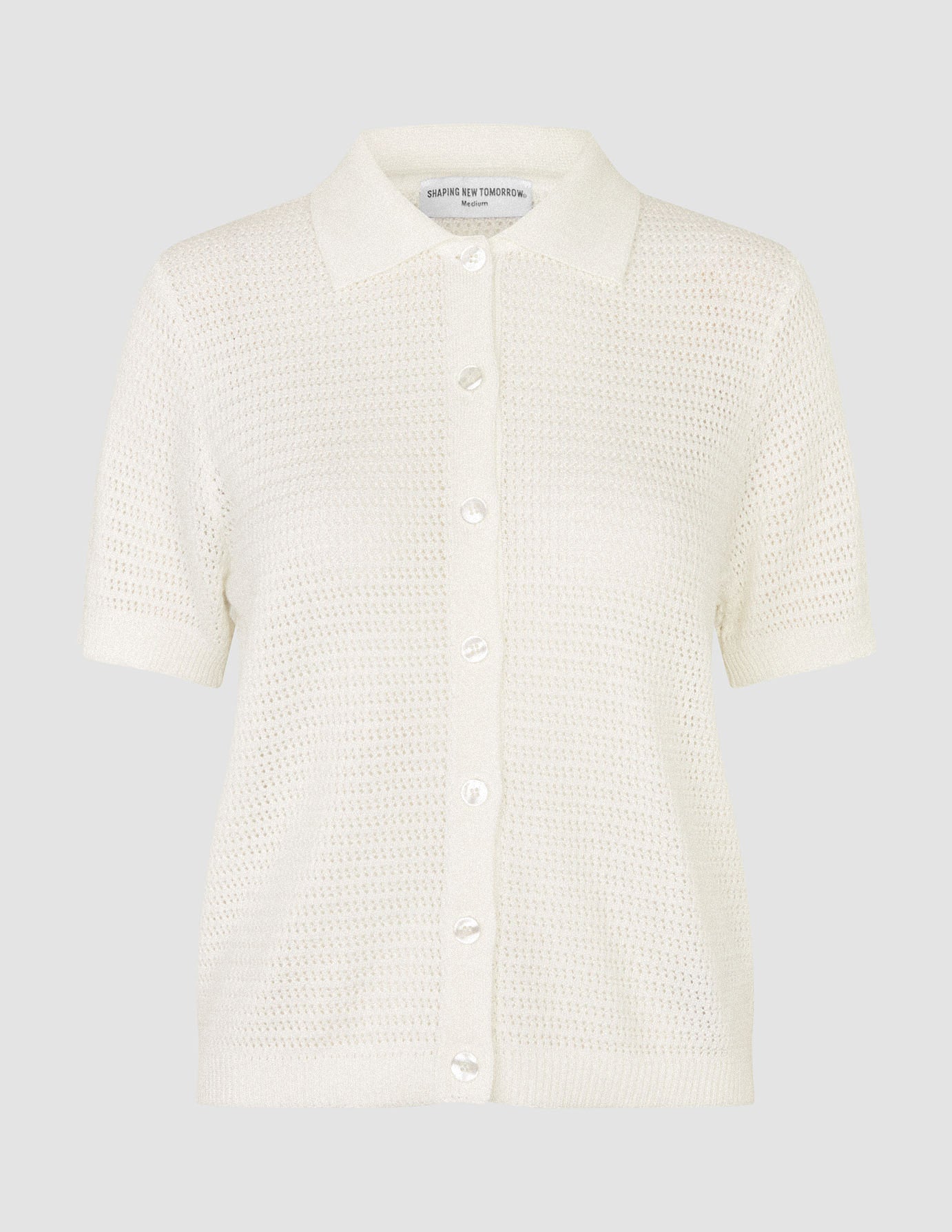 Women's Structured Polo Off White
