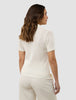 Women's Structured Polo Off White