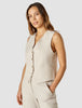 Linen Vest Sandshell