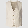 Linen Vest Sandshell