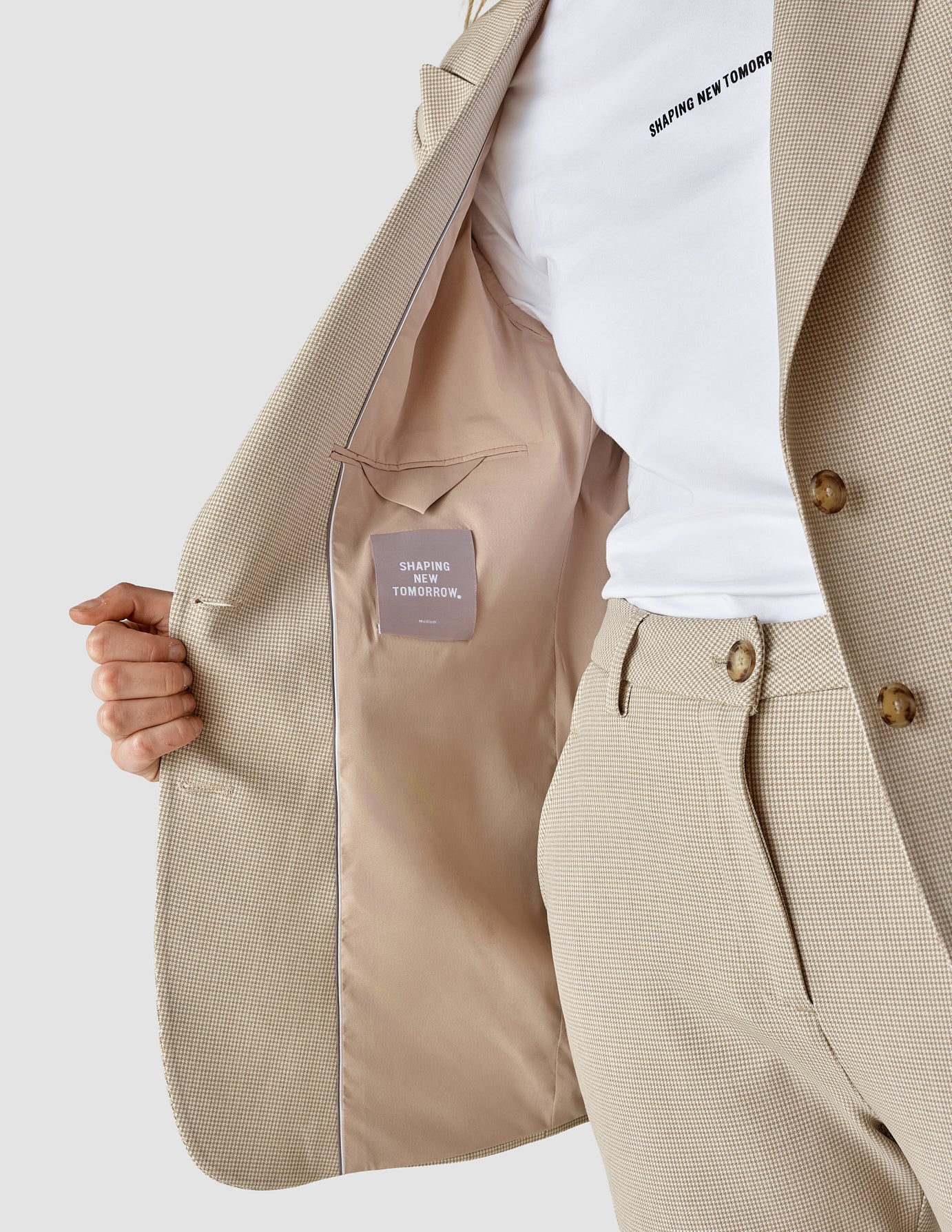 Essential Suit Straight Petit Check